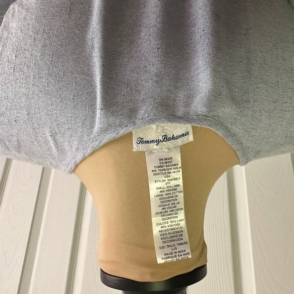 Tommy Bahama Light Blue Embroidered Dress - Picture 5 of 5